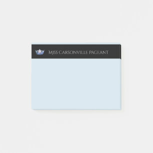 Miss America Blue Crown & Name Post-it-Notes Post-it Notes