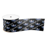 Miss America Blue Crown Satin Ribbon