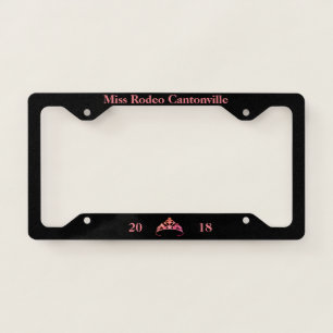 Miss America Coral Tiara Custom License Frame