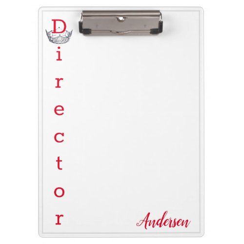 Miss America Crown Clipboard_Director Clipboard