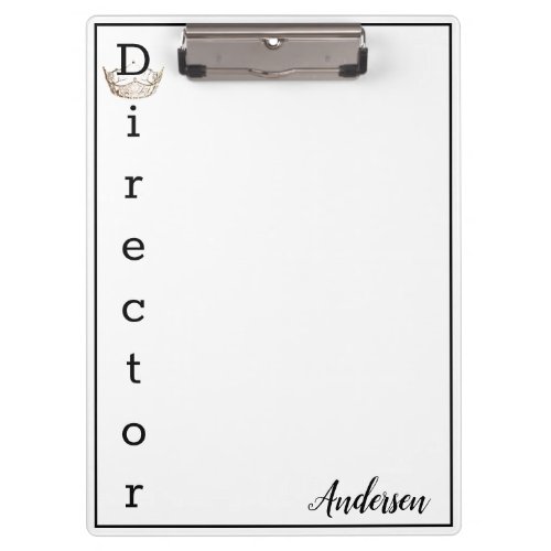 Miss America Crown Clipboard_Director Clipboard