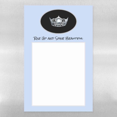 Miss America Crown Dry Erase Sheet_Rise Up and Magnetic Dry Erase Sheet