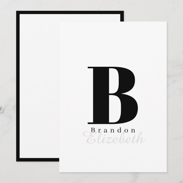 Miss America Crown Flat Note Cards-Sky Black Card (Front/Back)