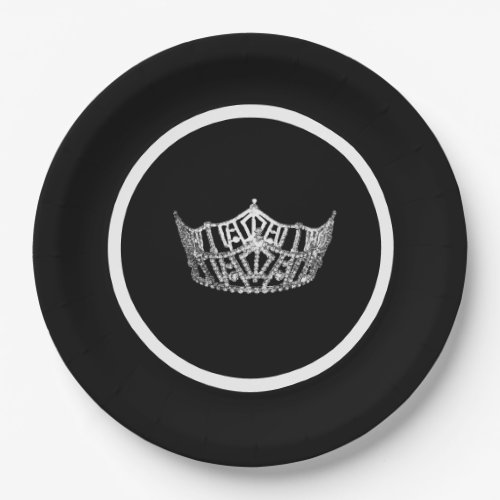 Miss America Crown Pageant Party Paper Plate