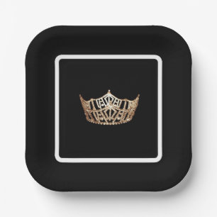 Miss America Crown Pageant Party Paper Plate
