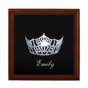 Miss America Crown Personal Name Jewerly Box