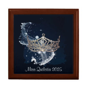 Miss America Crown Personal Name Jewerly Box