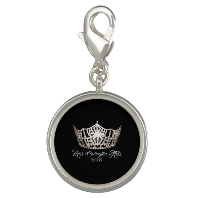 Miss America Crown SP Charm-Custom Name Charm (Front)