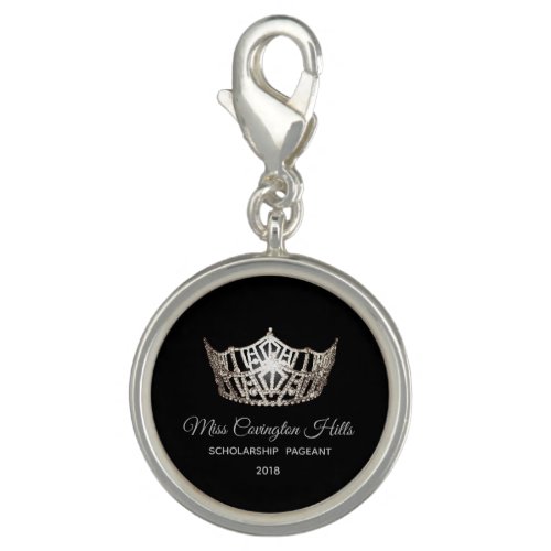 Miss America Crown SP Charm_Custom Name Charm