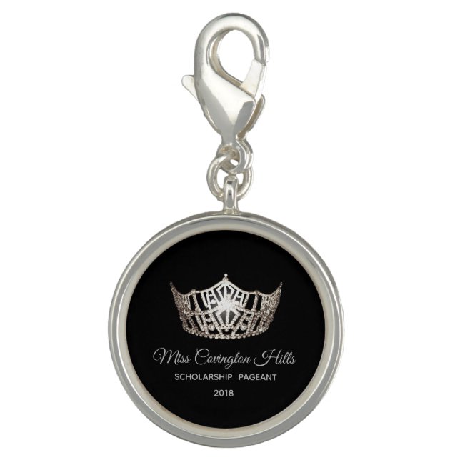 Miss America Crown SP Charm-Custom Name Charm (Front)