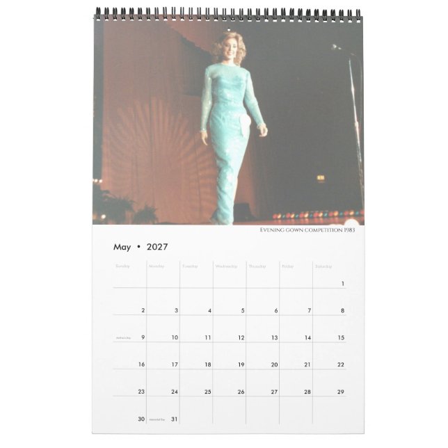 Miss America Crown Your Personalized Calendar (May 2027)