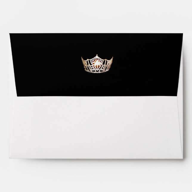 Miss America Gold Crown Envelope (Back (Top Flap))