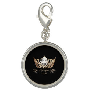 Miss America Gold Crown SP Charm-Custom Name Charm