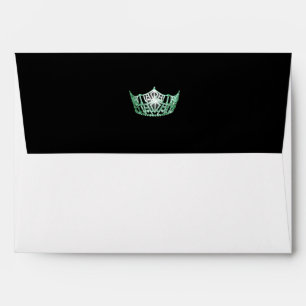 Miss America Green Crown Envelope