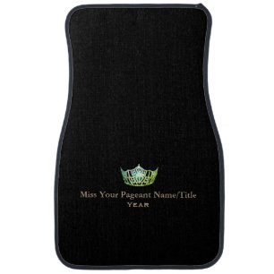 Miss America Green Crown Name & Year Car Mat