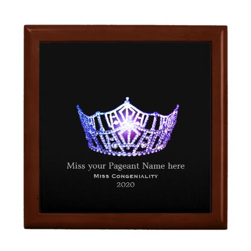 Miss America Lavender Crown Awards Jewelry Box