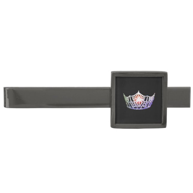 Miss America Lavender Crown Tie Bar (Front)