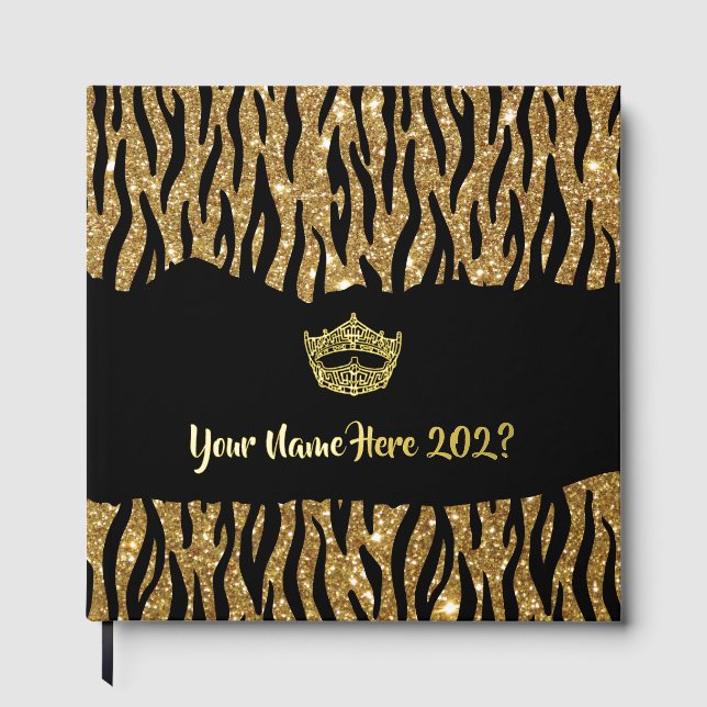 Miss America Like Crown Foil Scrapbook Foil  Foil Guest Book (Front)