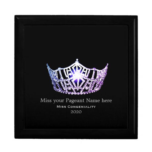 Miss America Lilac Crown Awards Jewelry Box