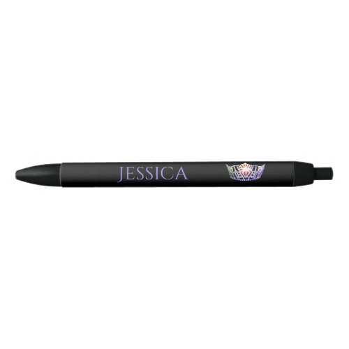 Miss America Multi Silver Crown Custom Ink Pen