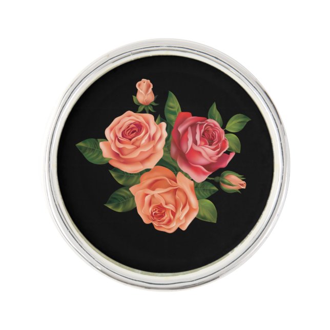 Miss America Orange Roses Festival Lapel Pin (Front)