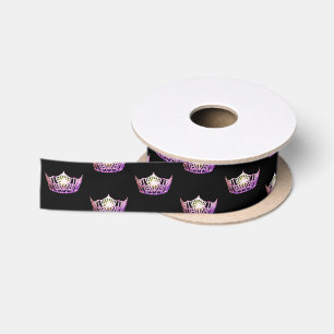 Miss America Orchid Crown Satin Ribbon