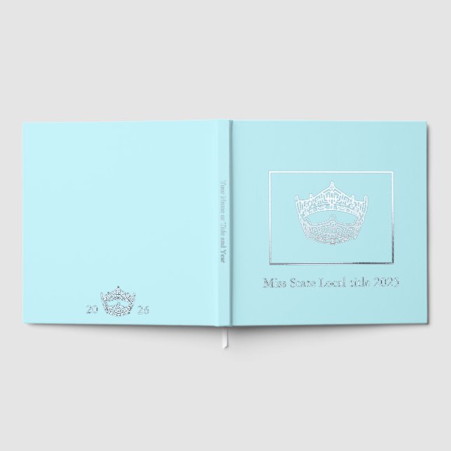Miss America Pageant Crown Foil Scrapbook Foil Guest Book (Full)