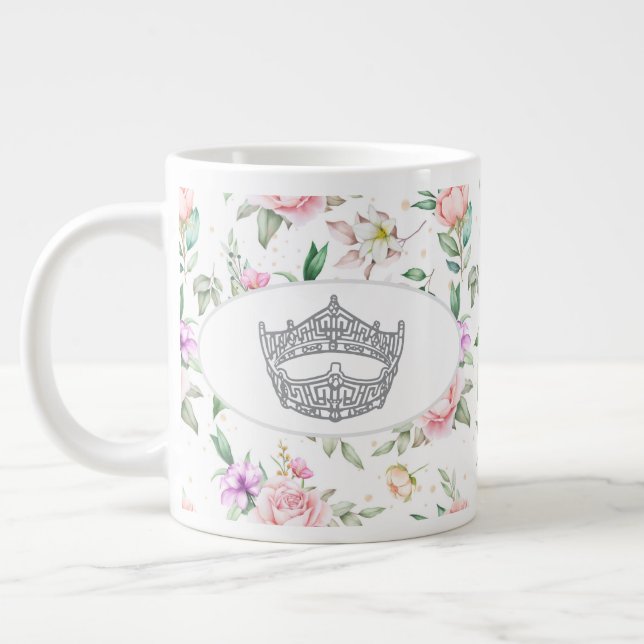 Miss America Pageant Crown Jumbo Mug (Left)