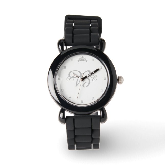 Miss America & Pageant Rodeo Silver Crown Watch (Front)