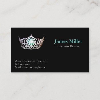 Miss America Personalized Pageant Business Card by photographybydebbie at Zazzle