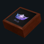 Miss America PURPL Crown Personal Name Jewerly Box<br><div class="desc">Shown here in Oak wood, this lovely jewelry/trinket box has a Black Background with a print of a gleaming Purple crown in center along with formatted text ready for you to personalize with you name, date or any text you prefer. Shown in the Large sized box. Choose between Small and...</div>