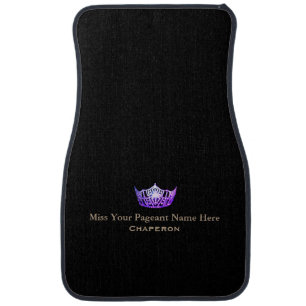 Miss America Purple Crown Custom Name Car Mat