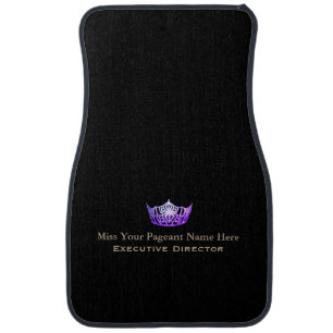 Miss America Purple Crown Custom Name Car Mat