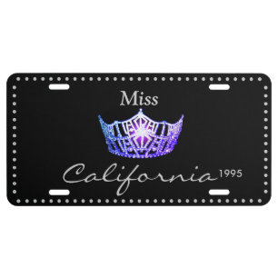 Miss America Purple Crown License Plate