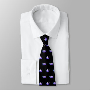 Miss America Purple Crown Men's Tie