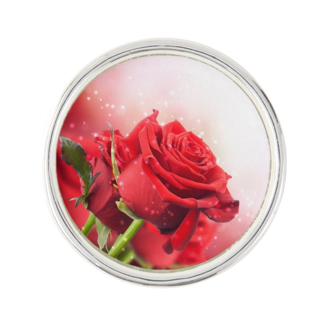 Miss America Red Roses Festival Lapel Pin (Front)