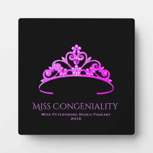 Miss America Rodeo Crown Congeniality Plaque