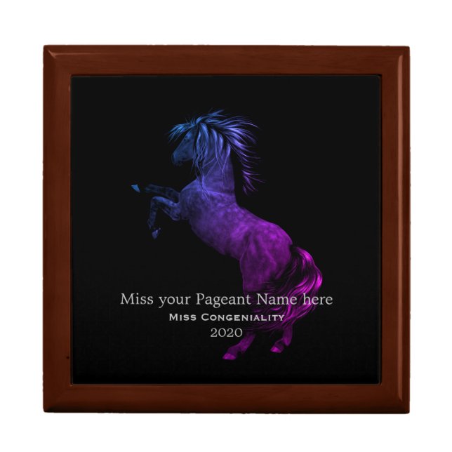 Miss America Rodeo Stallion Awards Jewelry Box (Front)