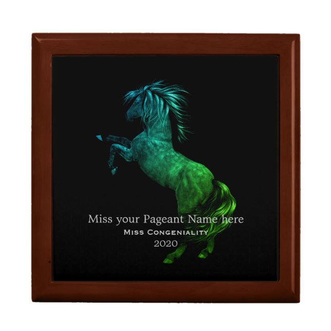 Miss America Rodeo Stallion Awards Jewelry Box (Front)