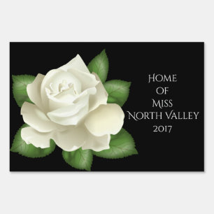 Miss America Rose Custom Name Yard Sign