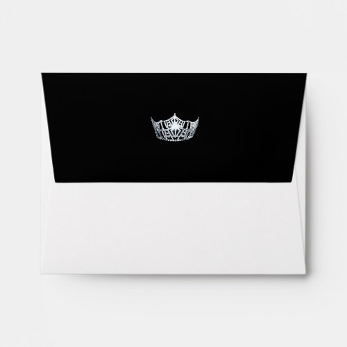 Miss America Silver Crown A2 Note Card Envelope