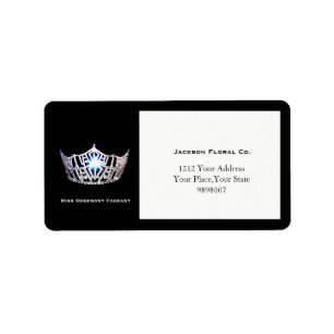 Miss America Silver Crown Address Labels