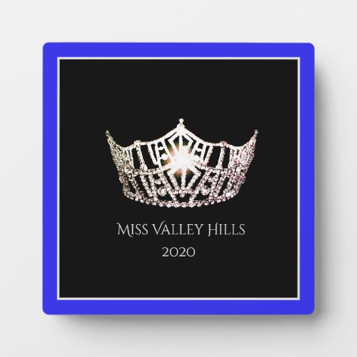 Miss America Silver Crown Awards Plaque