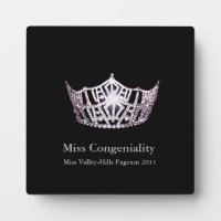 Miss America Silver Crown Awards Plaque