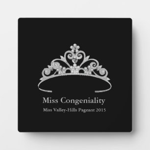 Miss America Silver Crown Awards Plaque