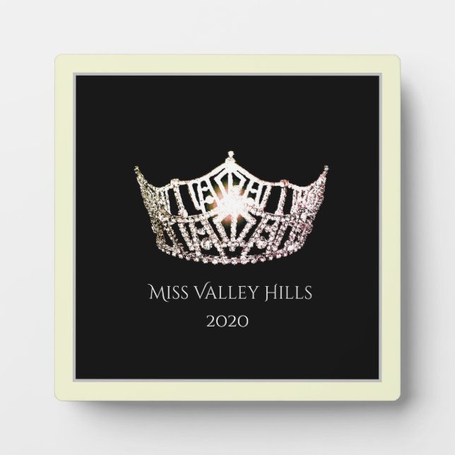 Miss America Silver Crown Awards Plaque (Front)