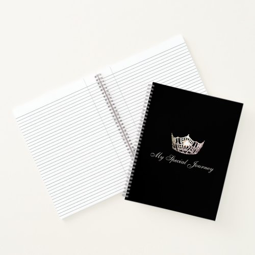 Miss America Silver Crown Custom Journal Notebook