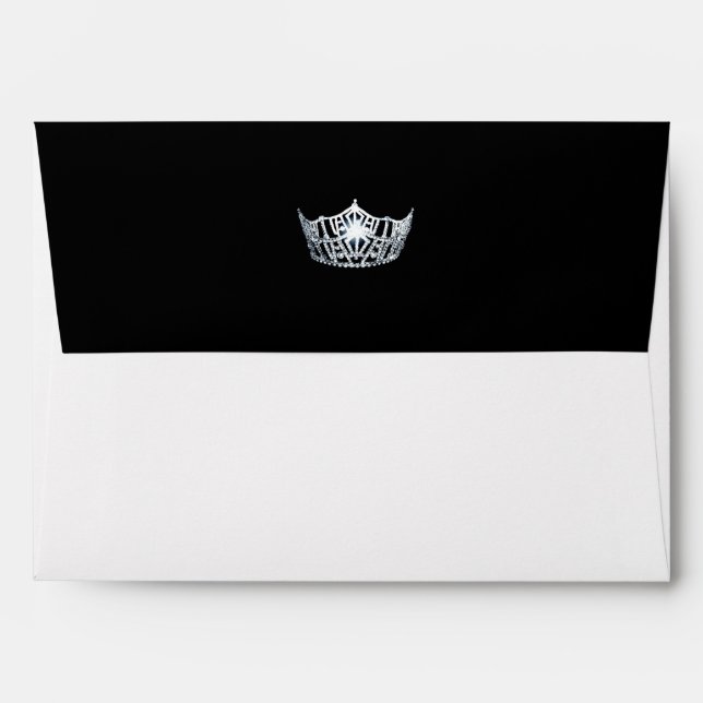 Miss America Silver Crown Envelope (Back (Top Flap))