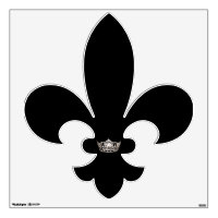 Miss America Silver Crown Fluer Di Lis Wall Decal