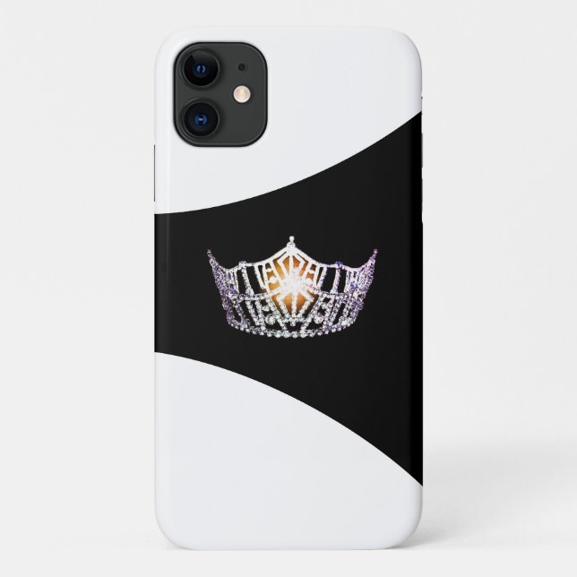 Miss America Silver Crown iPhone 11 Case (Back)